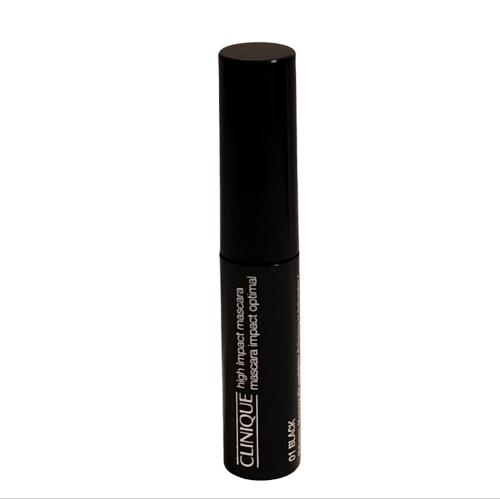 Clinique Cosmetics High Impact Black Mascara Sample Travel Size Eye Makeup